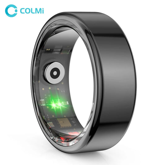 COLMI R02 — Anel Inteligente em Aço Titânio de Grau Militar | Monitorização de Saúde | Modos Desportivos | Resistente à Água IP68 & 3ATM